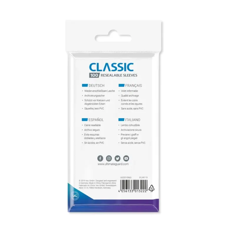 02. Ultimate Guard Card Sleeves (100) Standard Size