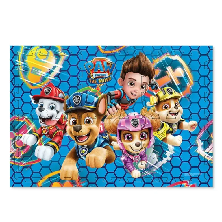 03. Paw Patrol Movie Podne Puzzle 30x30cm, 6pcs