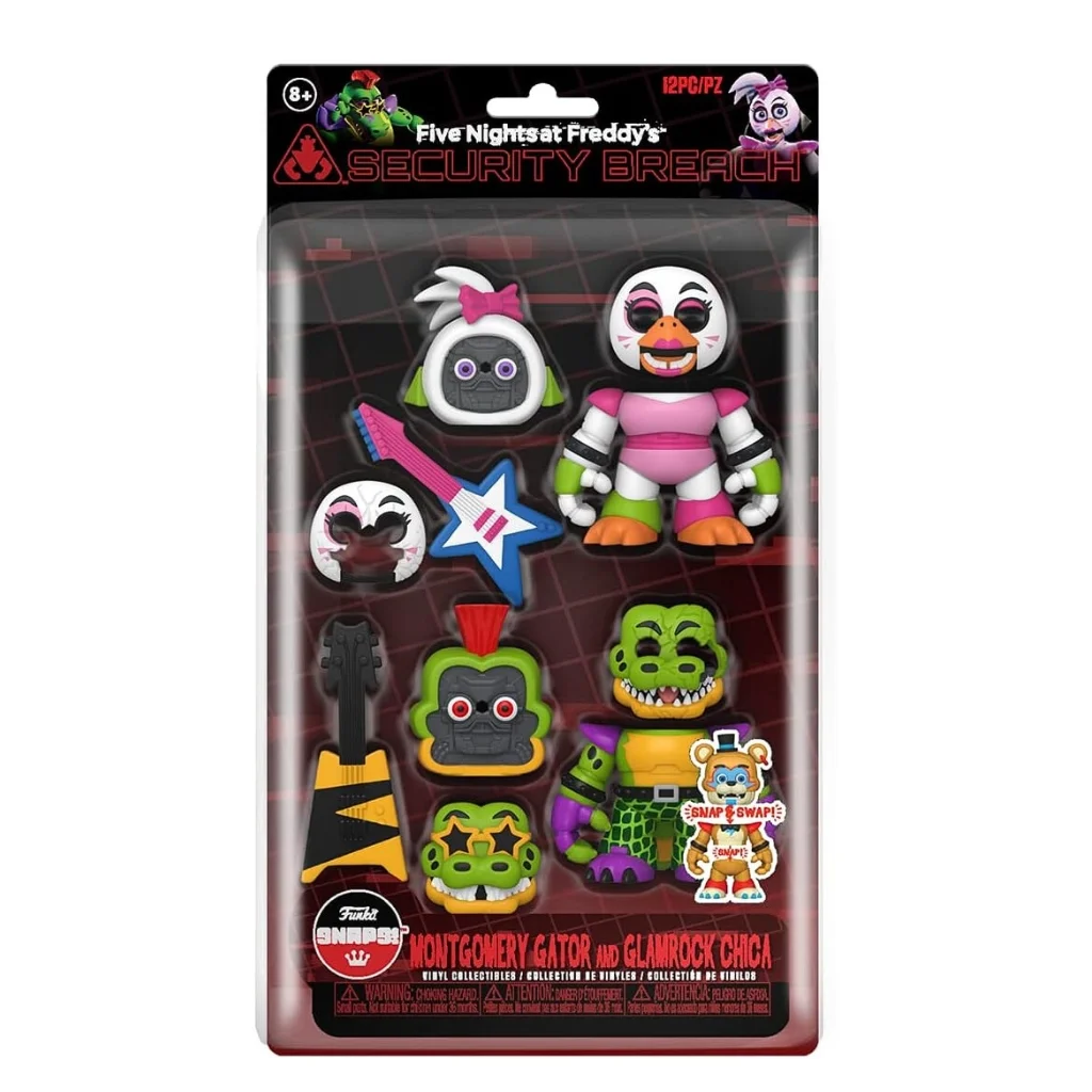 04. Funko Snaps! FNAF Montgomery Gator And Glamrock Chica