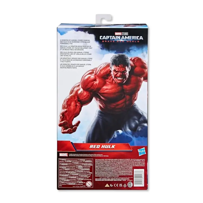 04. Hasbro Titan Hero Captain America Red Hulk Figura, 30cm