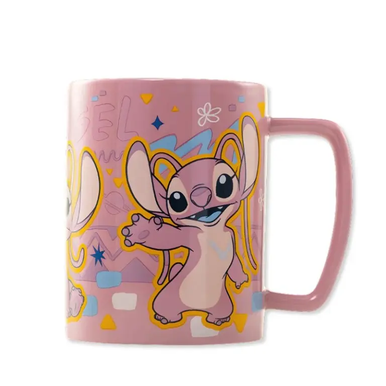 04. Pyramid Lilo & Stitch (Angel) Fuzzy Mug, 440 Ml