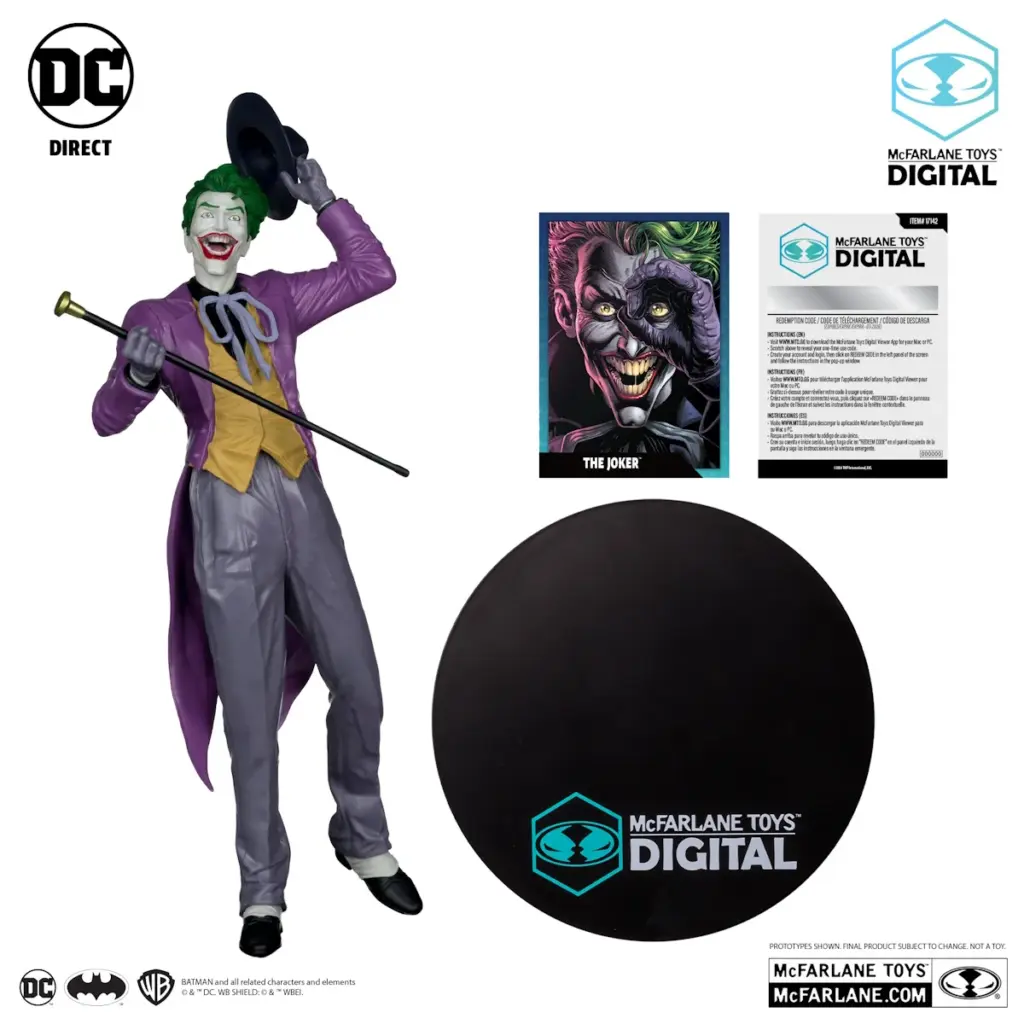 05. McFarlane Digital The Joker By Jason Fabok Figura, 29 Cm