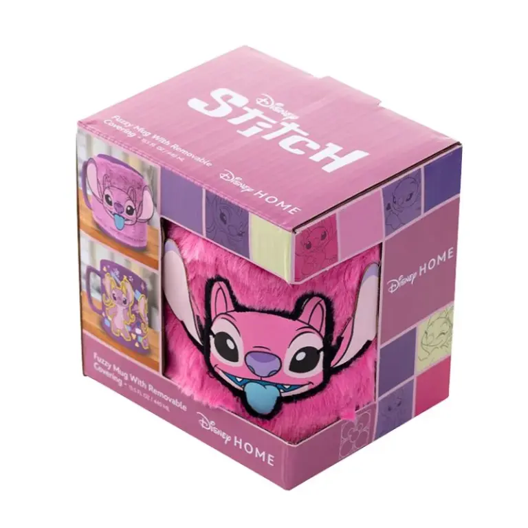 05. Pyramid Lilo & Stitch (Angel) Fuzzy Mug, 440 Ml