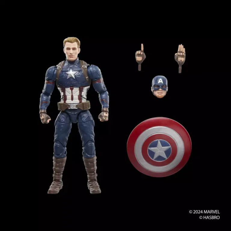06. Marvel Legends Series Captain America Figura, 15cm