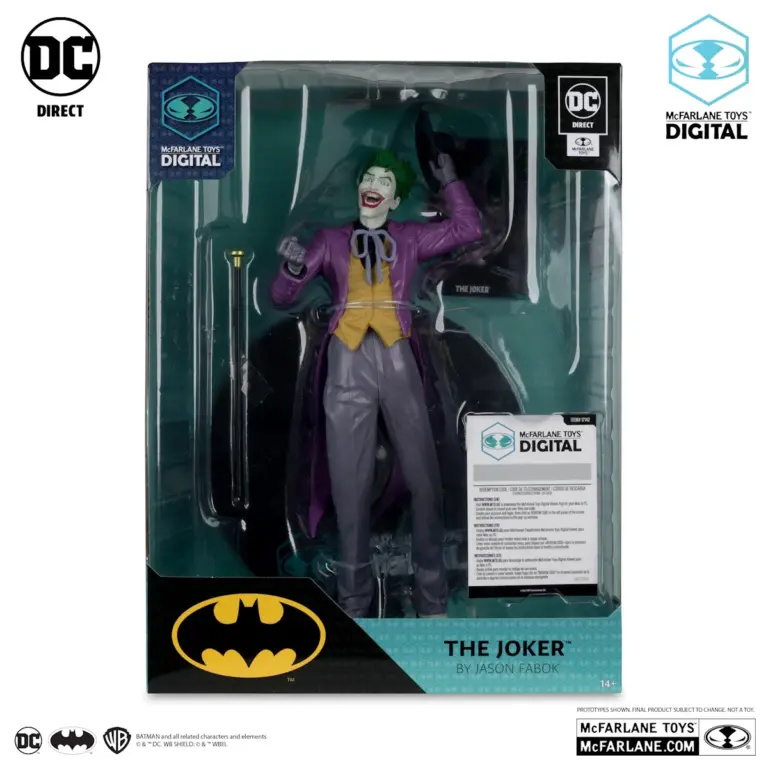 06. McFarlane Digital The Joker By Jason Fabok Figura, 29 Cm