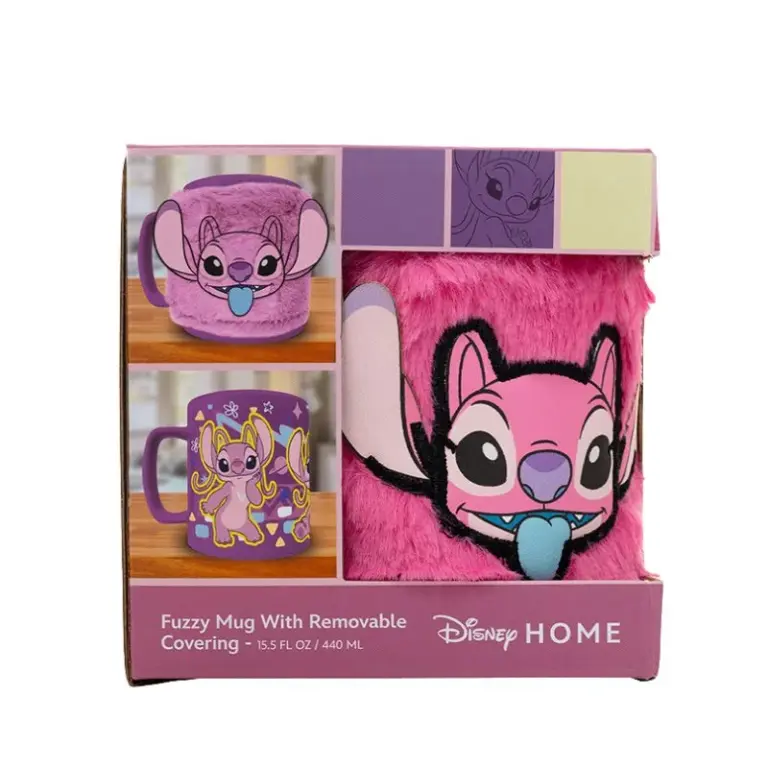 06. Pyramid Lilo & Stitch (Angel) Fuzzy Mug, 440 Ml