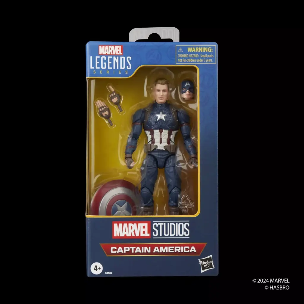 07. Marvel Legends Series Captain America Figura, 15cm