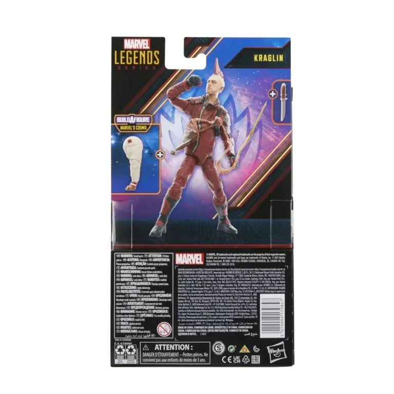 08. Marvel Legends Series Guardians Of The Galaxy Kraglin Figura, 15cm
