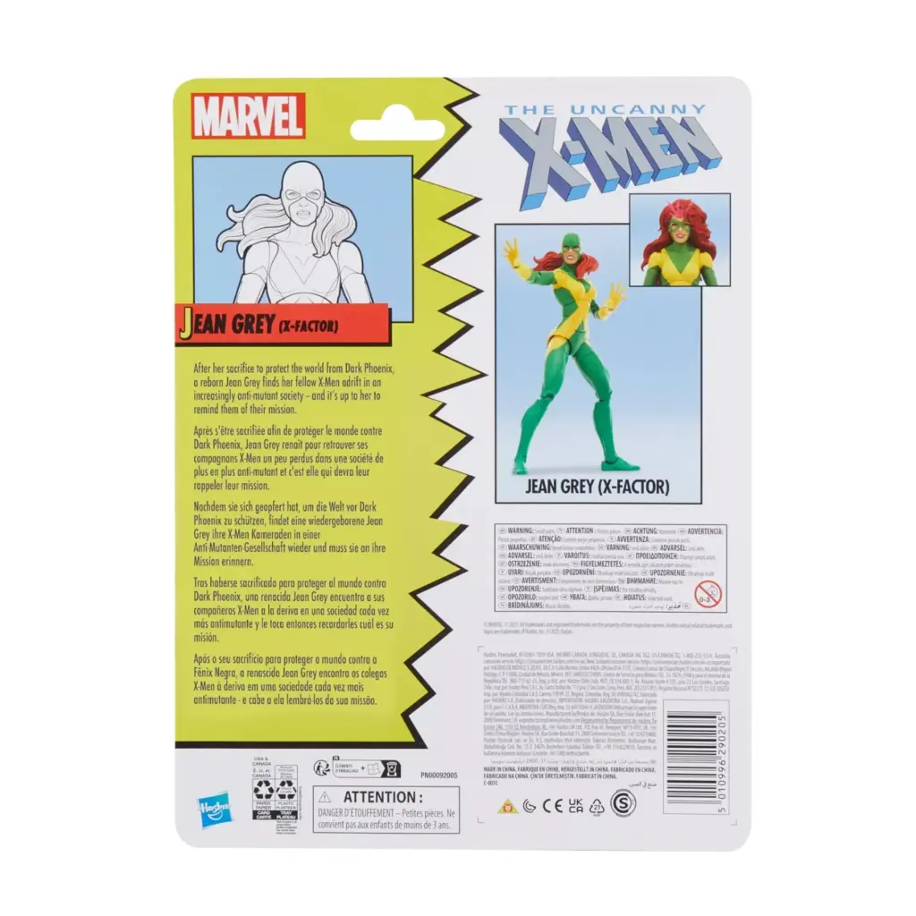 08. Marvel Legends Series X Men Jean Grey (X Factor) Figura, 15cm