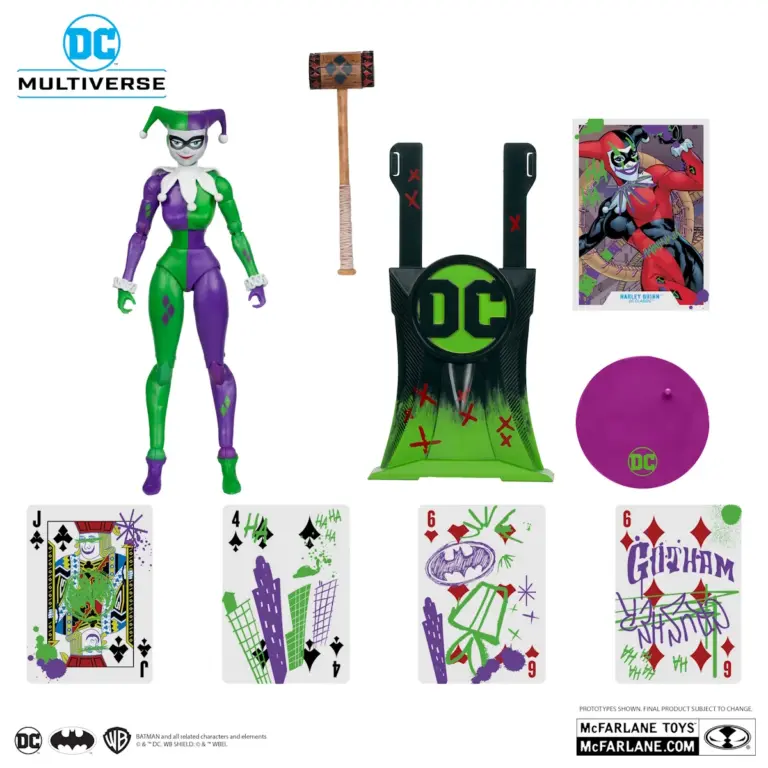 08. McFarlane Gold Label Harley Quinn (Jokerized) Figura, 18cm