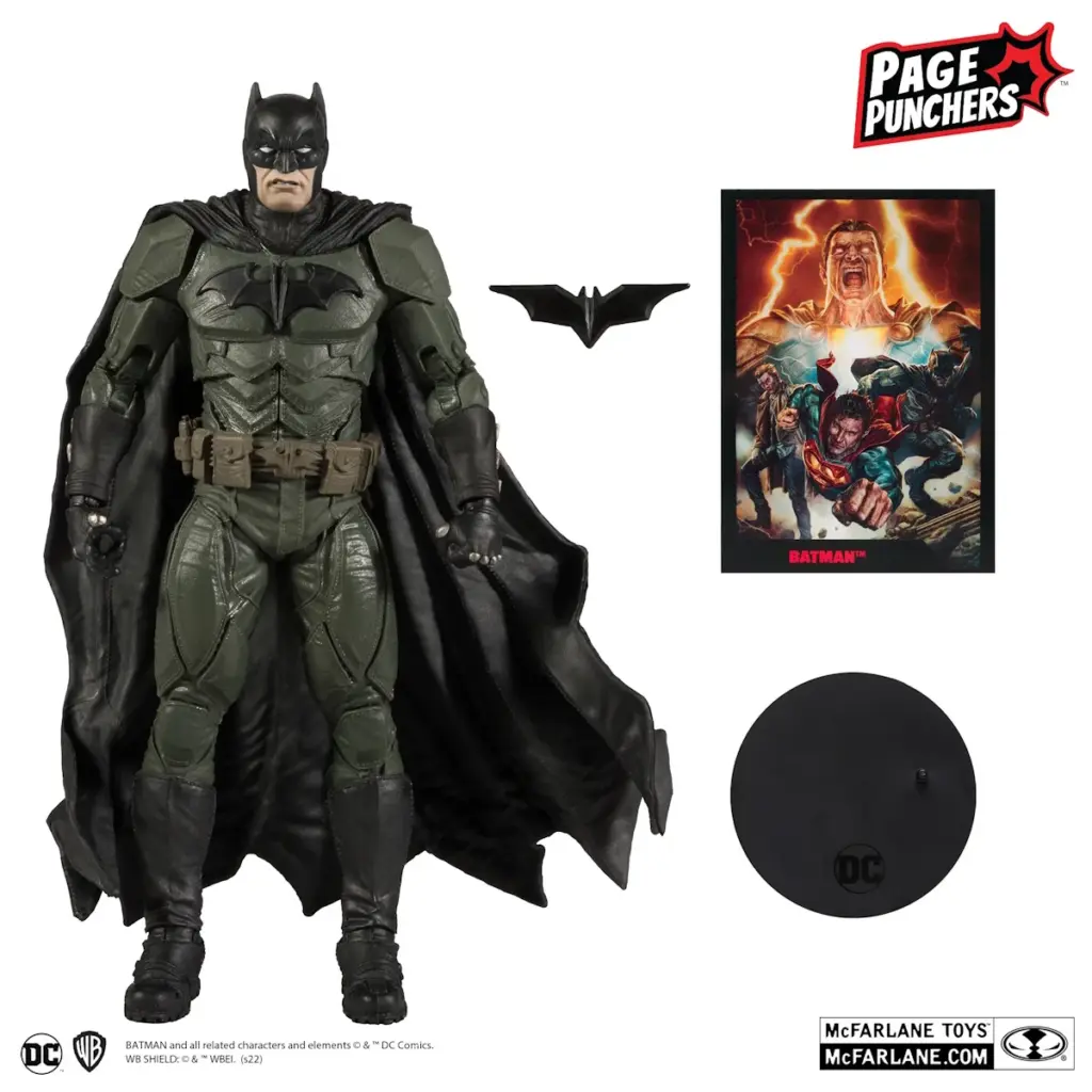 09. DC Comics Black Adam Strip + Batman Figura, 17cm