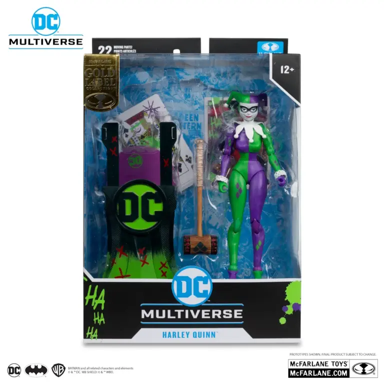 09. McFarlane Gold Label Harley Quinn (Jokerized) Figura, 18cm