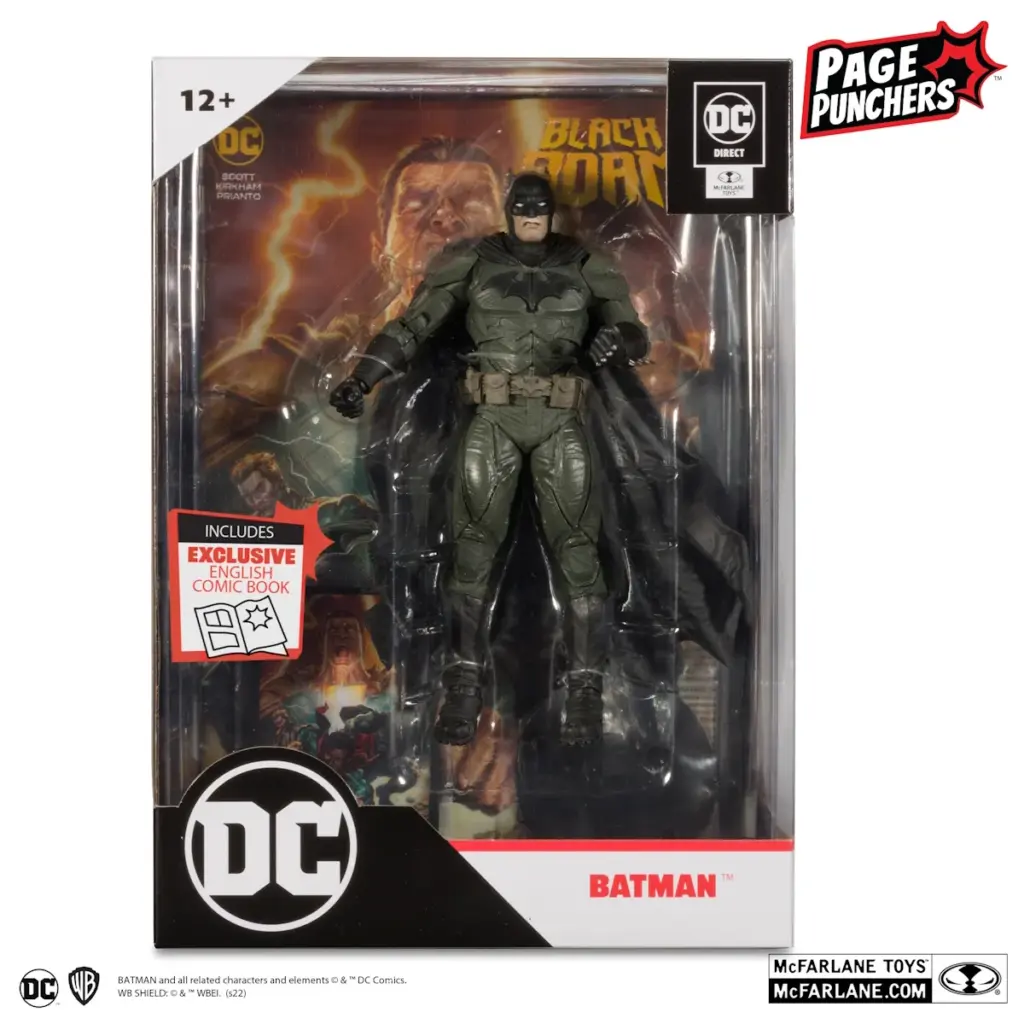 10. DC Comics Black Adam Strip + Batman Figura, 17cm