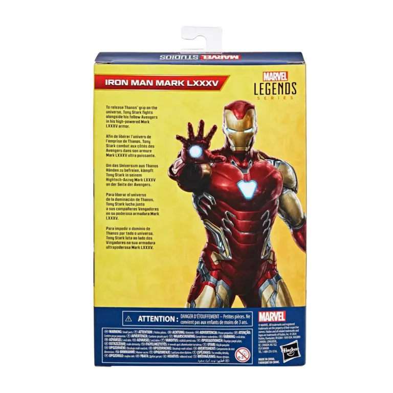 10. Marvel Legends Series Iron Man Mark LXXXV Figura, 15cm