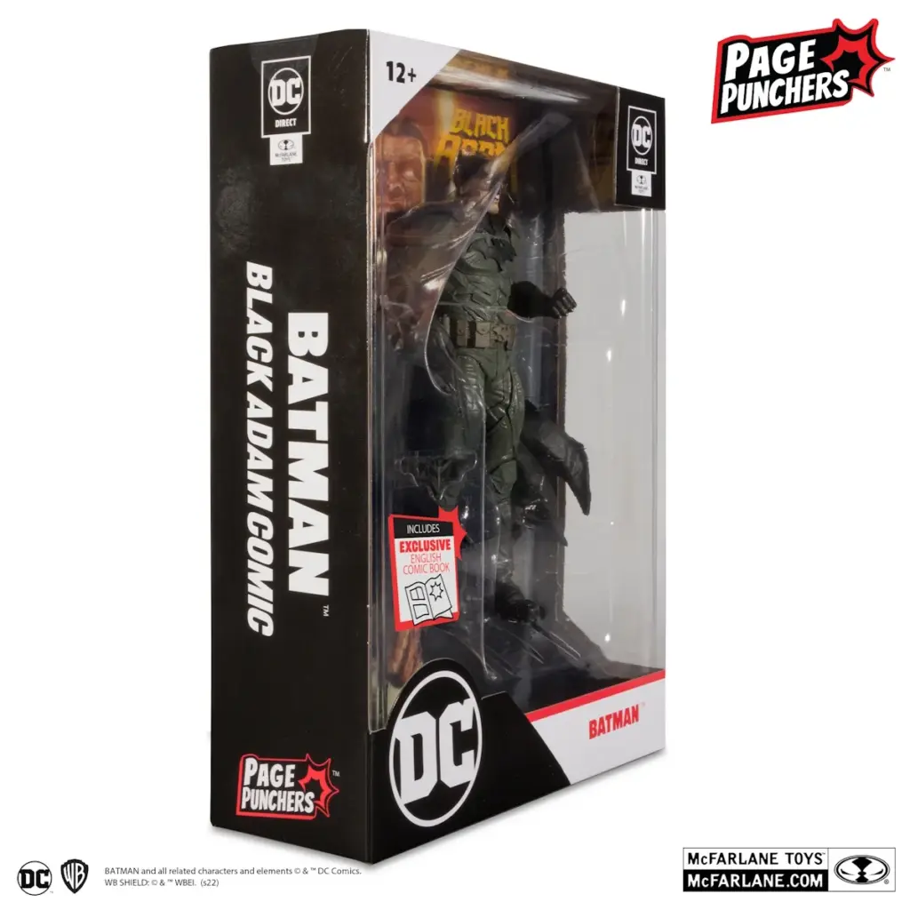 11. DC Comics Black Adam Strip + Batman Figura, 17cm