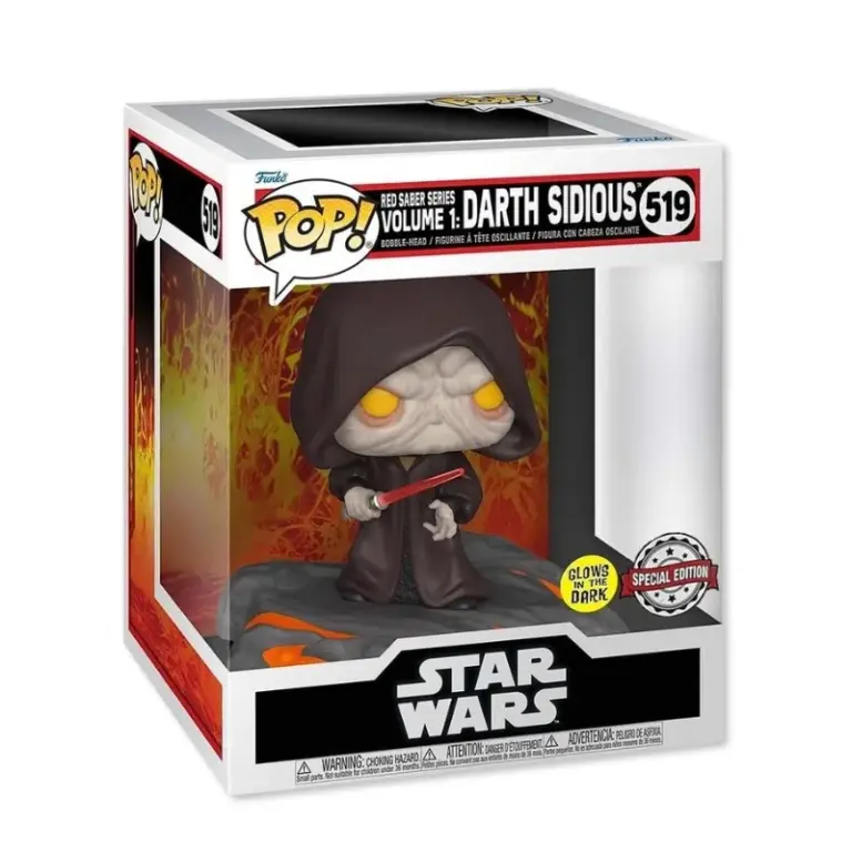 01. Funko Pop! Deluxe Star Wars Darth Sidious (GITD) #519