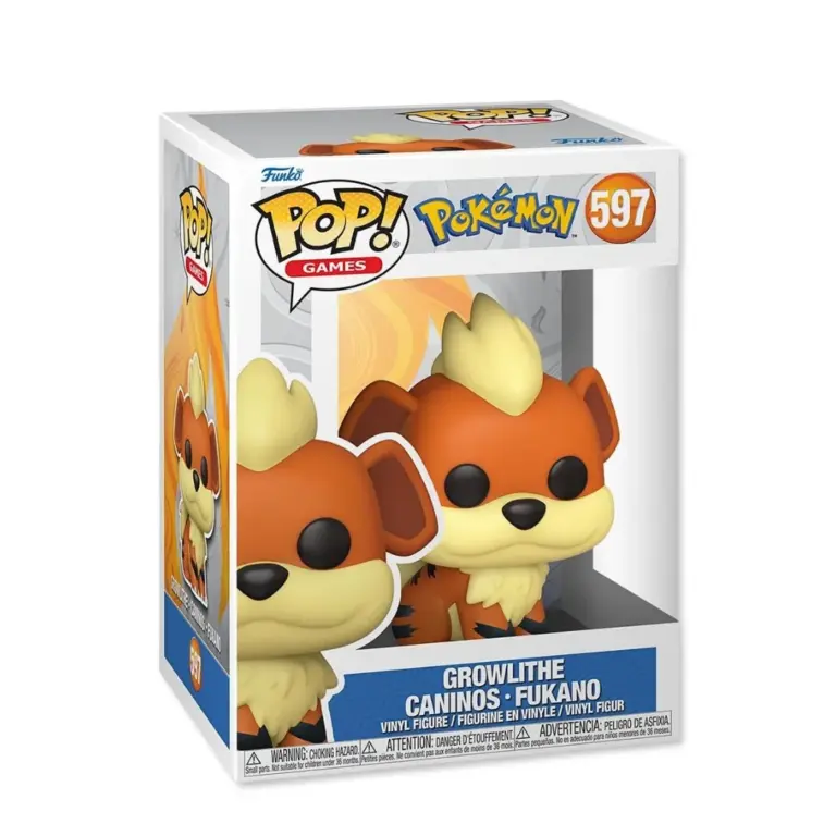 01. Funko Pop! Games Pokémon Growlithe #597