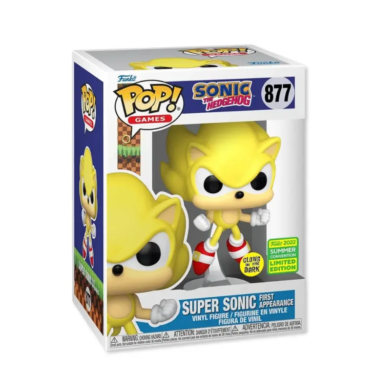 01. Funko Pop! Games Sonic Super Sonic (First Appearance) (GITD) #877