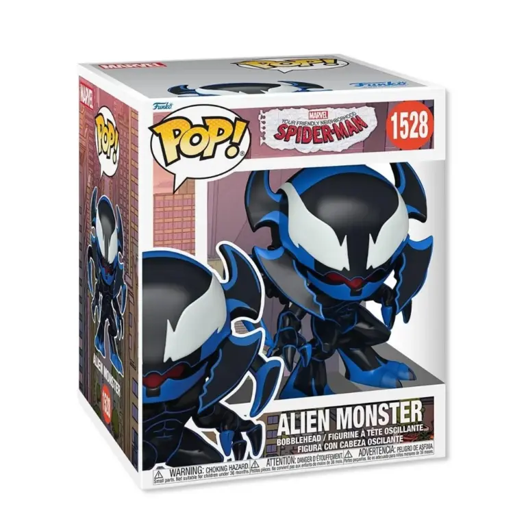 01. Funko Pop! Marvel Friendly Neighborhood Spider Man Alien Monster #1528