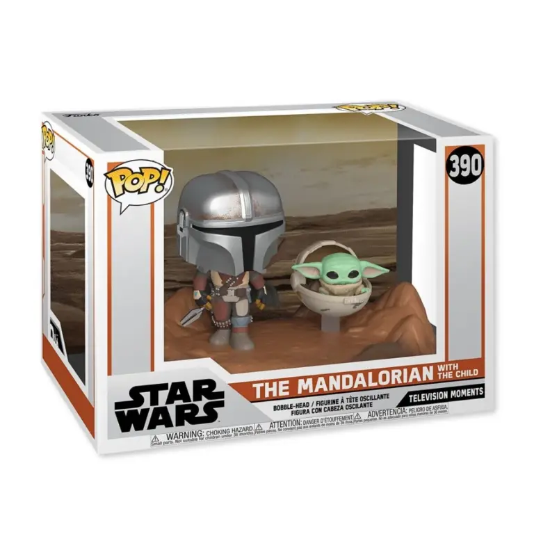 01. Funko Pop! Moments Mandalorian The Mandalorian With The Child #390