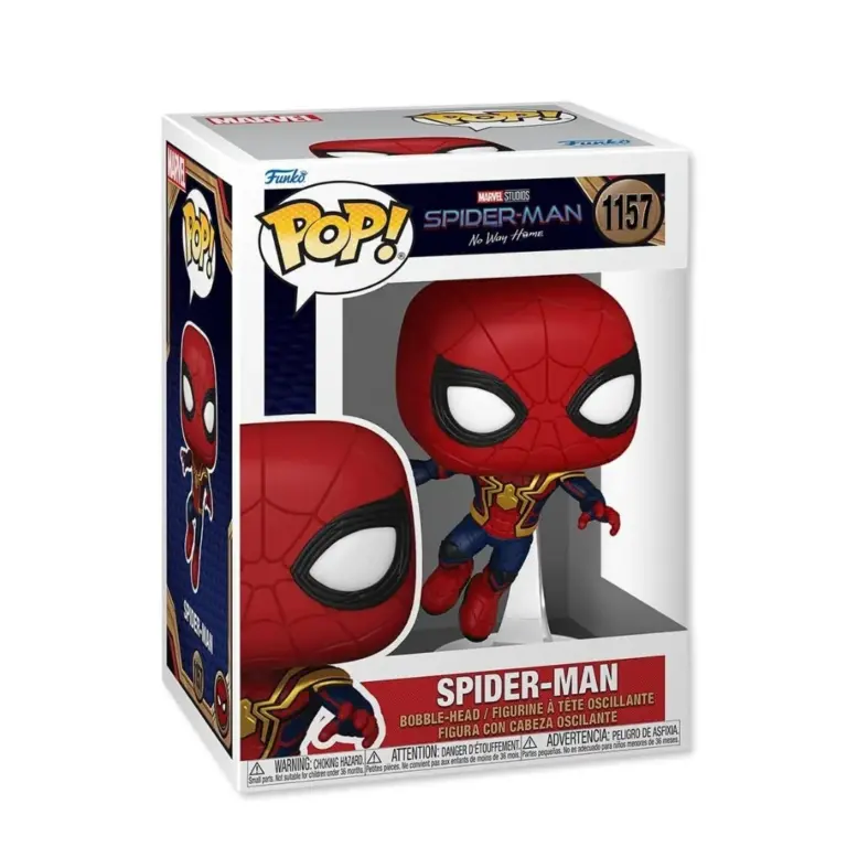 01. Funko Pop! Spider Man No Way Home Spider Man Leaping #1157