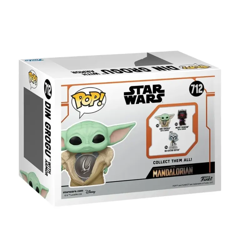 02. Funko Pop! Star Wars The Mandalorian Din Grogu With Armor #712