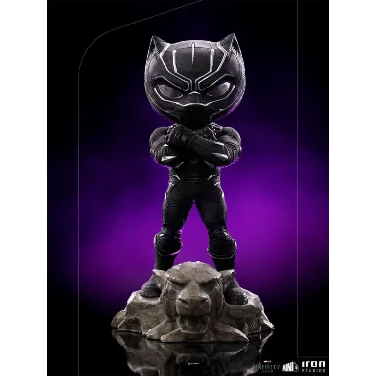 02. Iron Studios MiniCo The Infinity Saga Black Panther Figura, 15cm