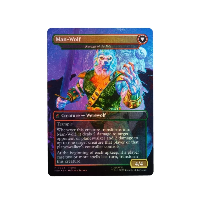 02. Marvel Legends Series MTG Man Wolf Figura, 15cm