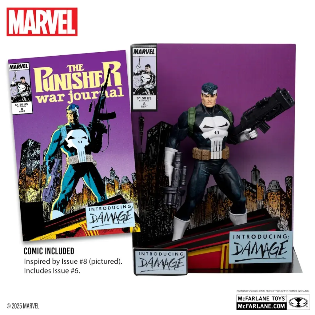 02. McFarlane Marvel The Punisher Figura, 26cm + Strip