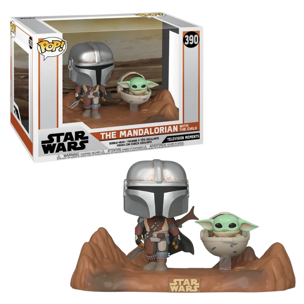 03. Funko Pop! Moments Mandalorian The Mandalorian With The Child #390