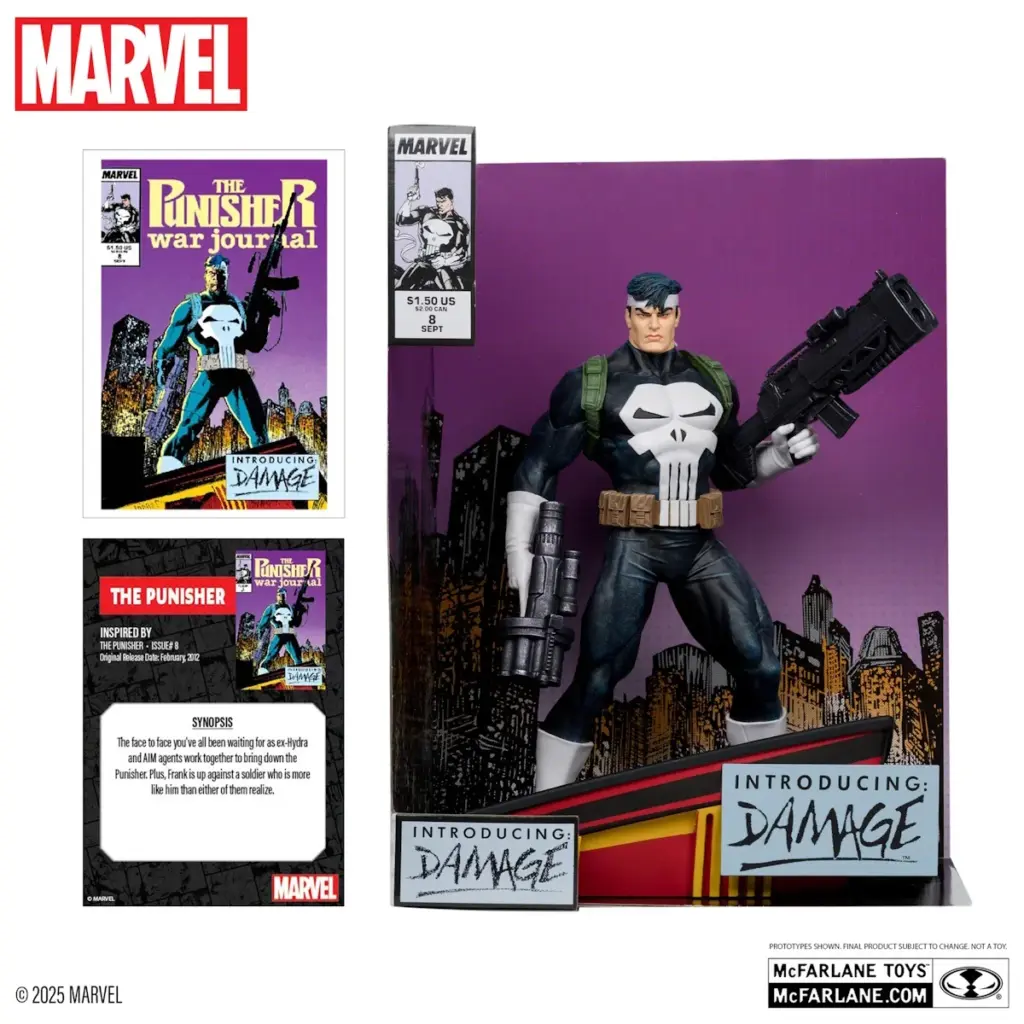 03. McFarlane Marvel The Punisher Figura, 26cm + Strip