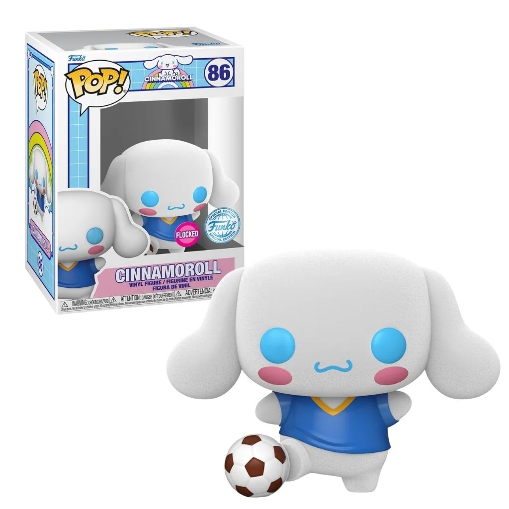 04. Funko Pop! Sanrio Hello Kitty Cinnamoroll With Soccer Ball (Flocked) #86