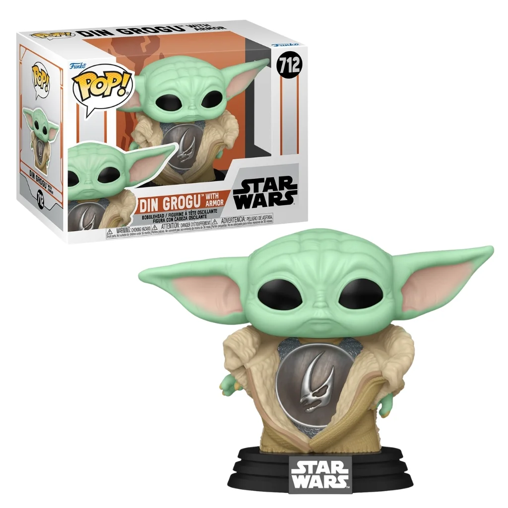 04. Funko Pop! Star Wars The Mandalorian Din Grogu With Armor #712
