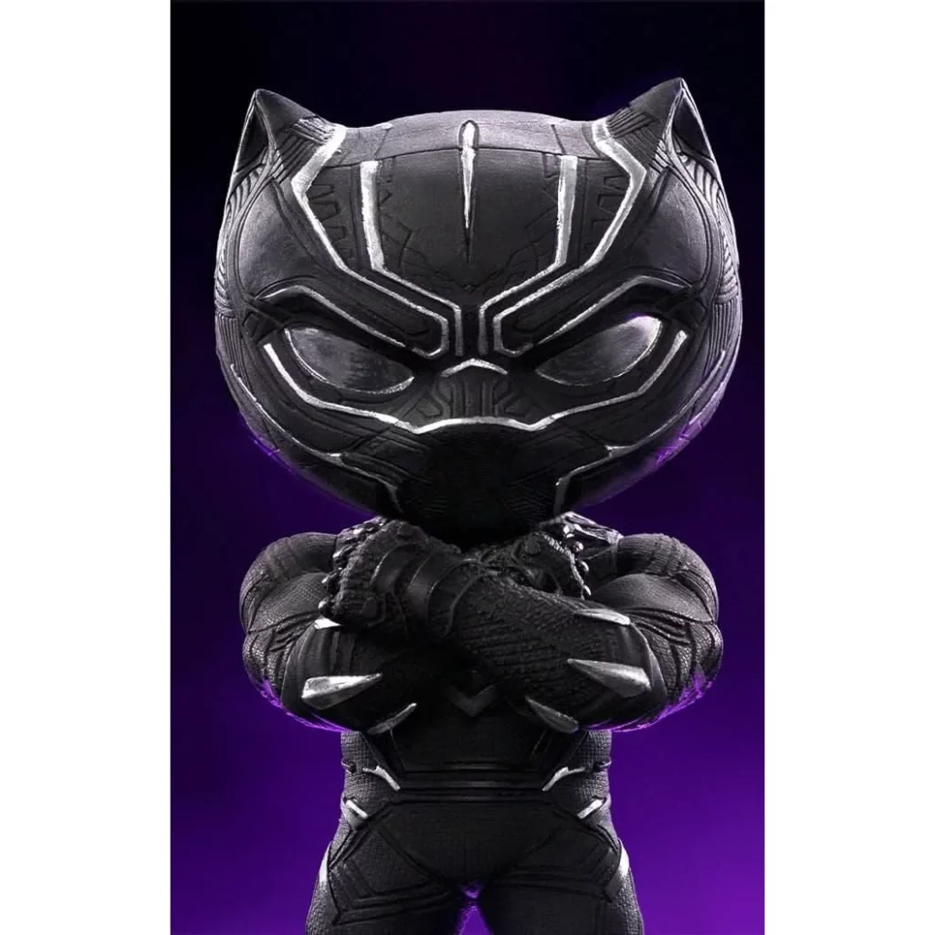 04. Iron Studios MiniCo The Infinity Saga Black Panther Figura, 15cm