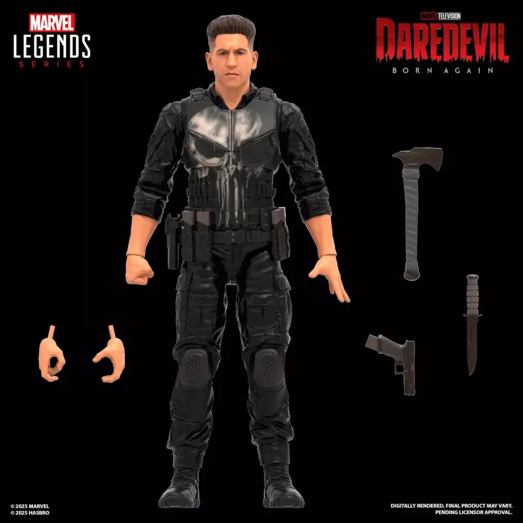 04. Marvel Legends Series Daredevil Punisher Figura, 15cm