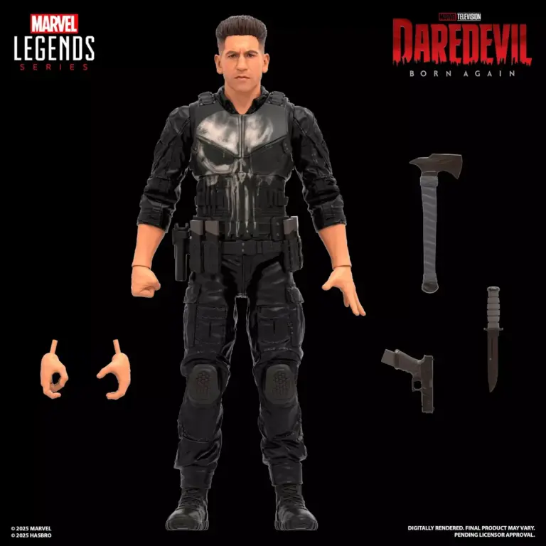 04. Marvel Legends Series Daredevil Punisher Figura, 15cm