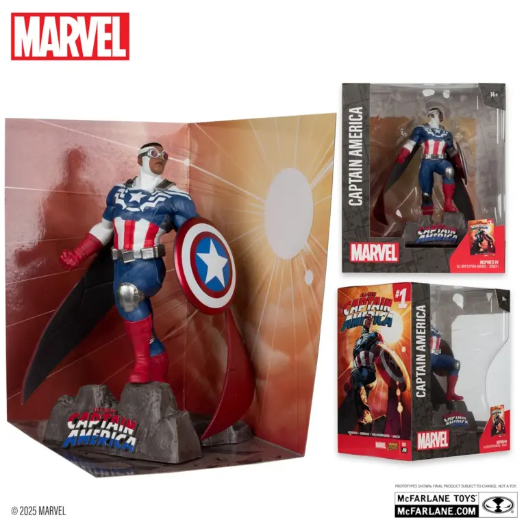 04. McFarlane Marvel Captain America (All New Captain America #1) Figura, 17cm