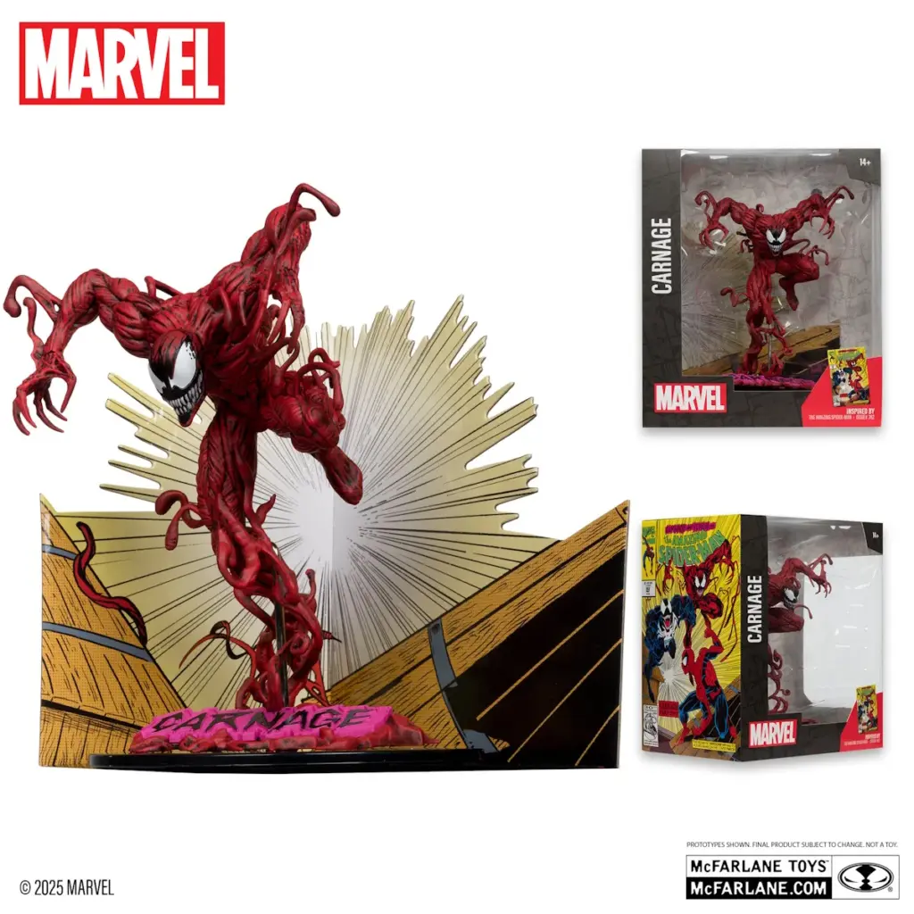 04. McFarlane Marvel Carnage (The Amazing Spider Man #362) Figura, 18cm
