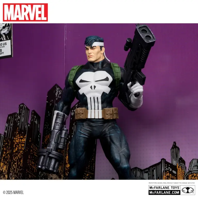 04. McFarlane Marvel The Punisher Figura, 26cm + Strip