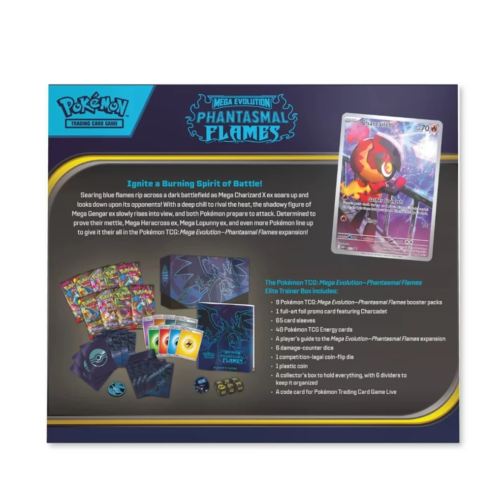 04. Pokémon TCG Mega Evolution Phantasmal Flames Elite Trainer Box
