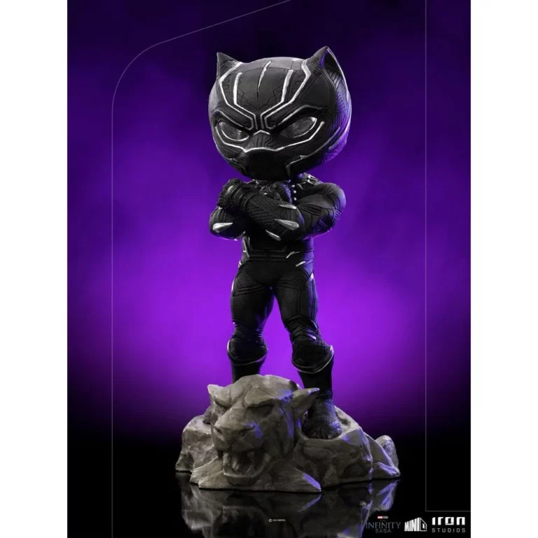 05. Iron Studios MiniCo The Infinity Saga Black Panther Figura, 15cm