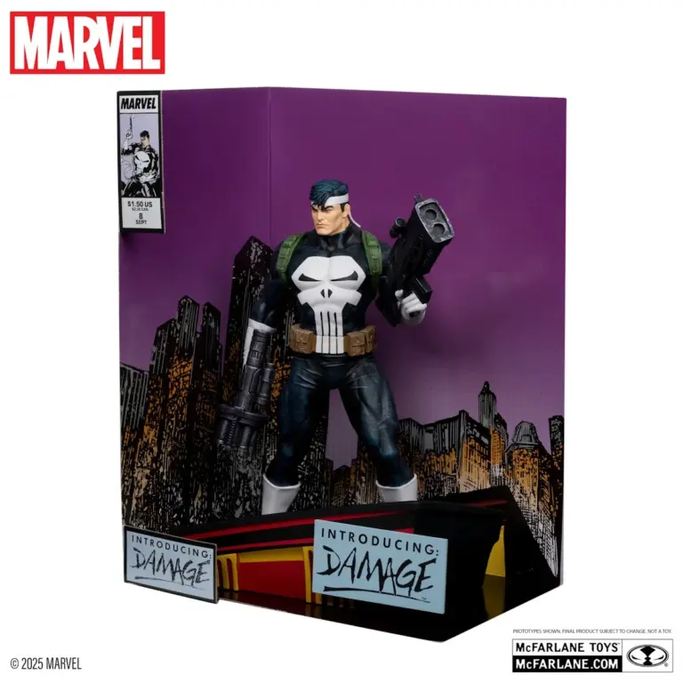 05. McFarlane Marvel The Punisher Figura, 26cm + Strip