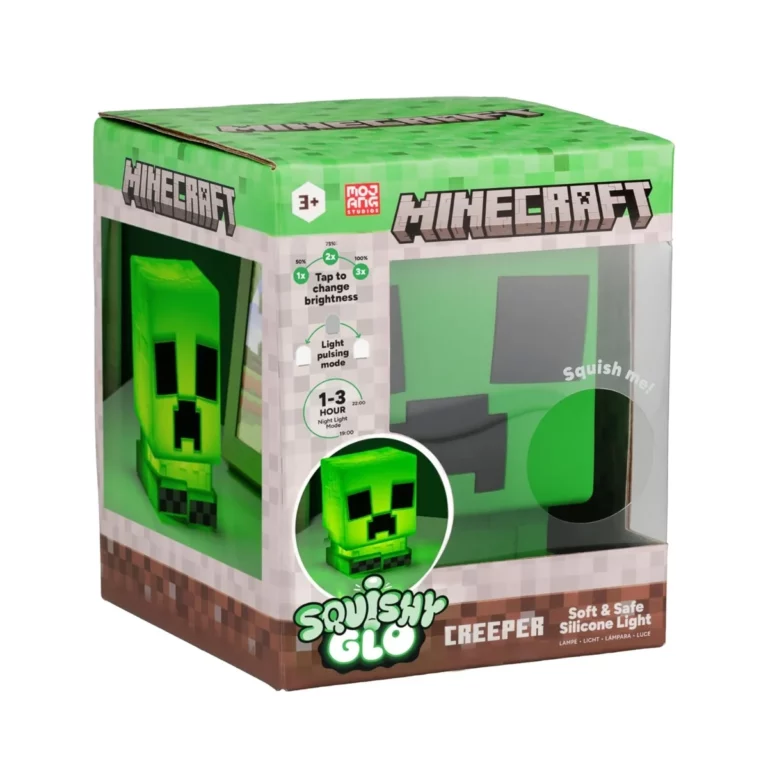 05. Paladone Minecraft Creeper SquishyGlo Silicone Light