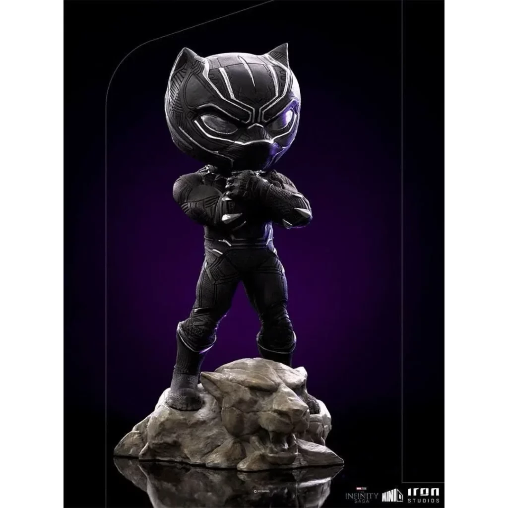 06. Iron Studios MiniCo The Infinity Saga Black Panther Figura, 15cm