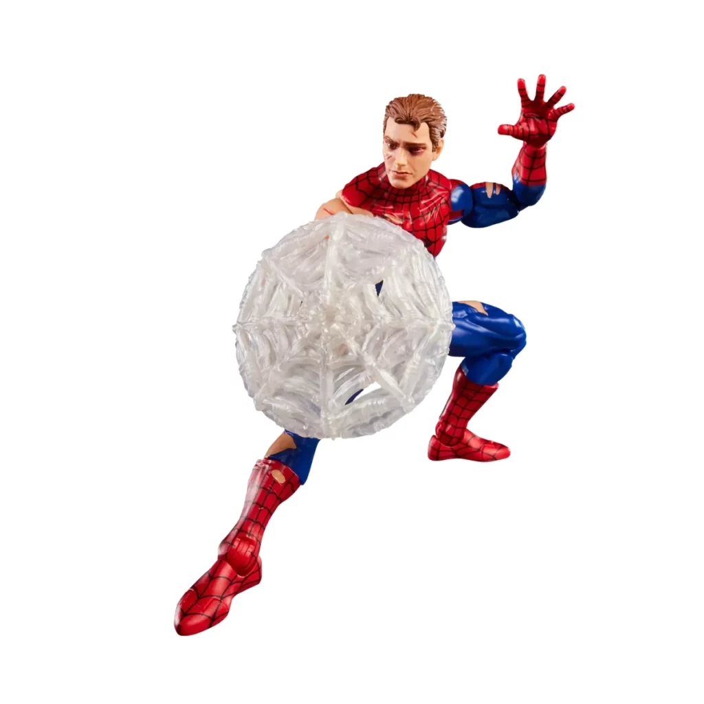 06. Marvel Legends Series MTG Battle Damaged Spider Man Figura, 15cm