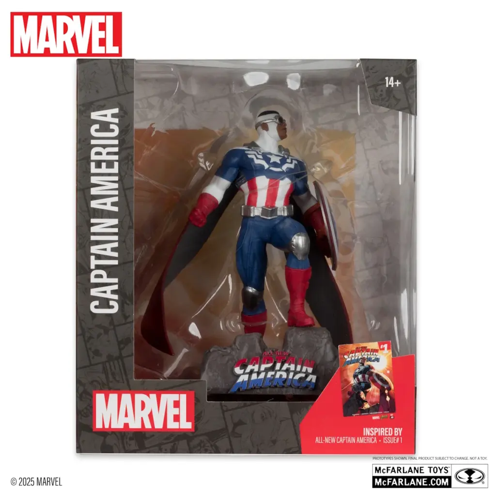 06. McFarlane Marvel Captain America (All New Captain America #1) Figura, 17cm