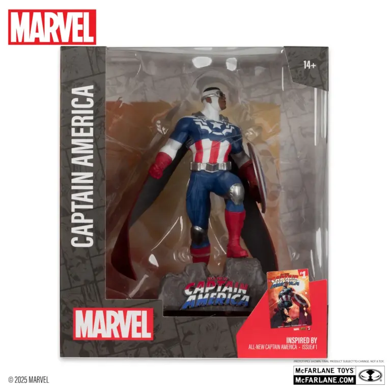 06. McFarlane Marvel Captain America (All New Captain America #1) Figura, 17cm
