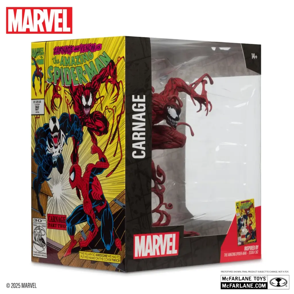 06. McFarlane Marvel Carnage (The Amazing Spider Man #362) Figura, 18cm