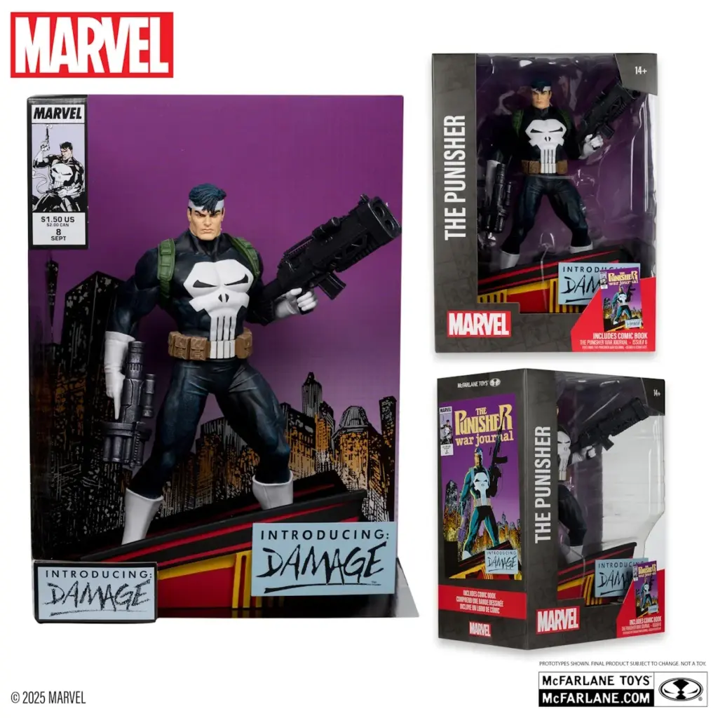06. McFarlane Marvel The Punisher Figura, 26cm + Strip