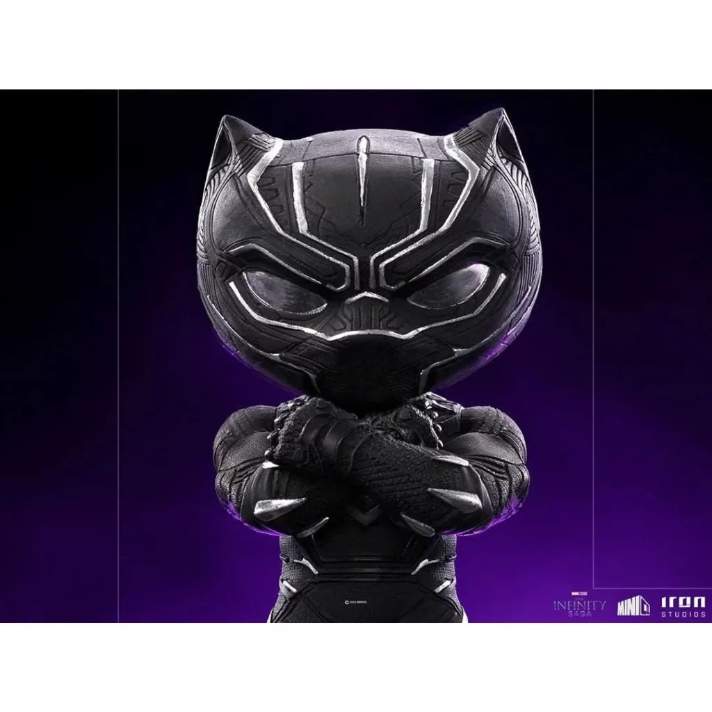 07. Iron Studios MiniCo The Infinity Saga Black Panther Figura, 15cm